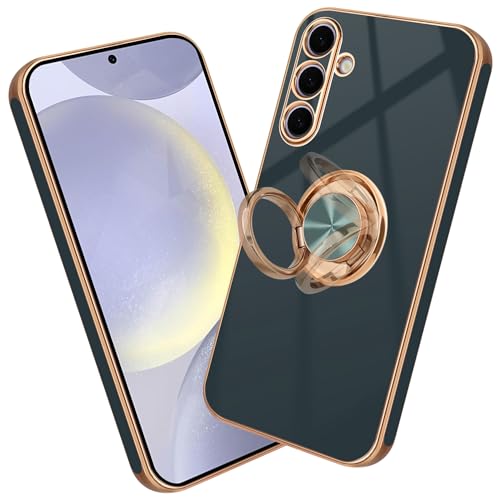 Nuxiady Handyhülle für Samsung Galaxy A15 5G Silikon Hülle mit Ring Case Dünn Handytasche Frauen Mädchen Mann Schutzhülle Stoßfeste Cover für Galaxy A15 4G, Grau von Nuxiady