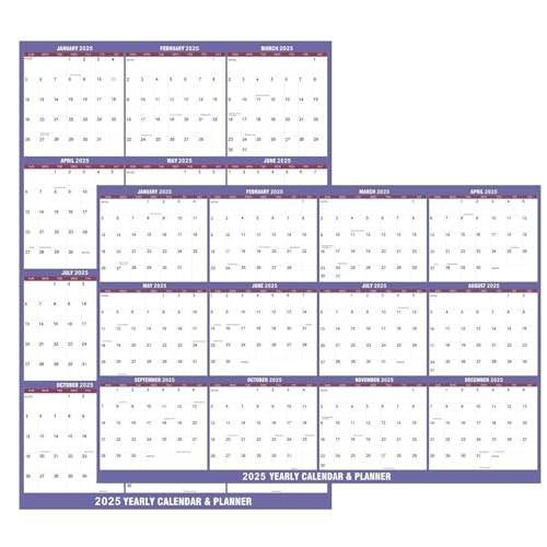 2025 Wall Calendar Erasable, Yearly Planner Calendar, Double-Sided Calendar, 2025 Planning Calendar, Erasable Wall Calendar, Monthly Planner Calendar, for Home, Classroom, Apartment von Nuyhgtr