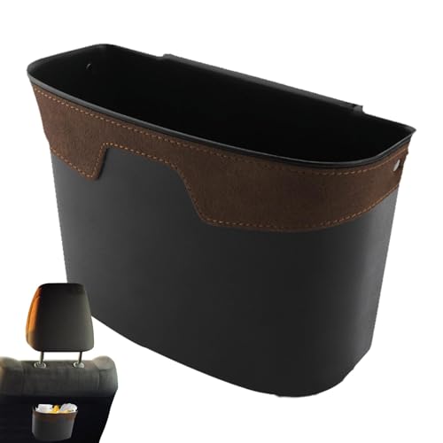 Nuyhgtr Backseat Trash Organizer, Car Waste Container, Portable Car Trash Can, Car Organizer Box, Auto Trash Holder, 18.5x13 cm, / 7.28x5.12in, for Driver and Passenger, Leakproof Car Waste Bin von Nuyhgtr