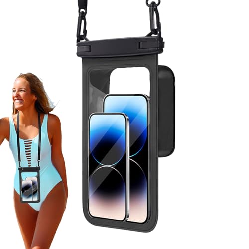 Nuyhgtr Waterproof Phone Pouch, Waterproof Cell Phone Dry Bag, Large Capacity Phone Bag, Waterproof Dry Bag for Beach, Easy Lock Phone Pouch for Beach von Nuyhgtr