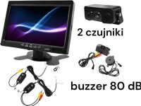 Nvox hm 716 HD Kopfstütze oder freistehender 7 LCD Monitor mit Rückfahrkamera und Funkmodul von Nvox