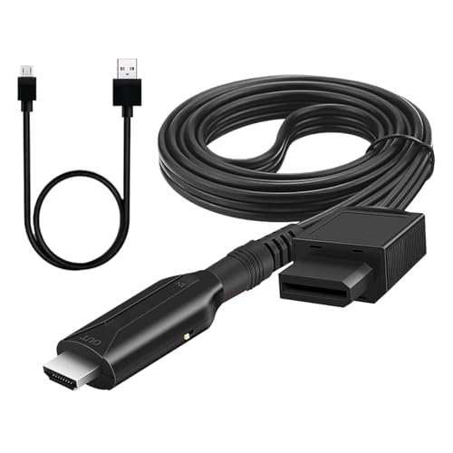 Nybhyjka 1080P Spielekonsolen-Adapter, Spielekonsolen-Konverter - 1080P High-Definition-TV-Display-Adapter | 1M schwarzer LCD-Monitor-Adapter, benutzerfreundlicher Projektor-Konverter für HDTVs von Nybhyjka