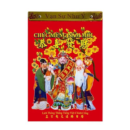 Nybhyjka Vietnamesischer Tageskalender 2025, Vietnamesischer Kalender - Neujahrs-Schlangenplan | Das Jahr der Schlange Tageskalender Vietnam Abreißkalender für Zuhause von Nybhyjka