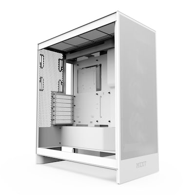 NZXT H7 Flow White (2024) Midi Tower ATX Gaming Gehäuse weiß mit Glasfenster von Nzxt