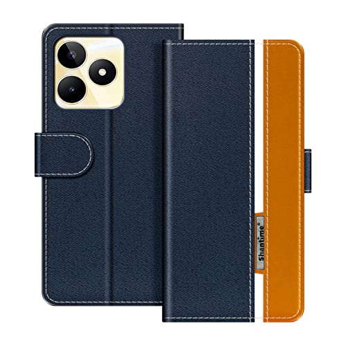 Kompatibel mit Oppo Realme Note 50 4G Flip Cover, Magnetschnalle, mehrfarbig, Business-PU-Leder-Handyhülle mit Kartenschlitz, für Oppo Realme C65S 4G 17,1 cm (6,7 Zoll) von OAGELIM