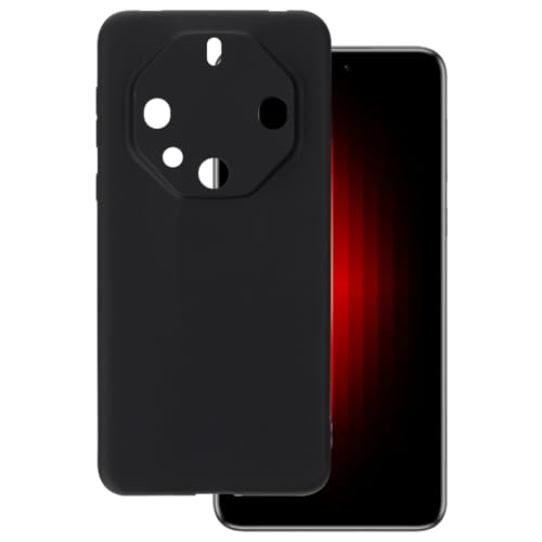 OAGELIM Hülle Kompatibel mit Huawei Mate 60 RS Ultimate, Stoßfest Dünn Silikon Cover Vergilbungsbeständig Slim Transparent TPU Handyhülle für Huawei Mate 60 RS Ultimate 6,8 Zoll (Schwarz) von OAGELIM