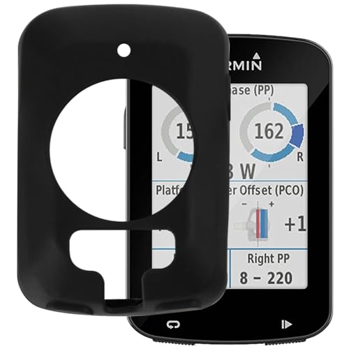 OAGELIM Schutzhülle kompatibel mit Garmin Edge 820, stoßfest, dünn, Silikon, vergilbungsbeständig, schlank, transparent, TPU, für Garmin Edge 820, 5,8 cm (2,3 Zoll) (Schwarz) von OAGELIM