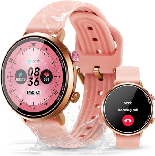 OBA Oukitel BT60 Fitnessuhr für Damen, Display 1,32 Zoll, Cardio-Überwachung, wasserdicht 5 ATM, Aktivitätstracker, Rosa, Rosa, M-L von OBA