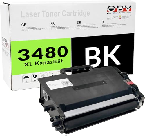 OBV TN3480 kompatibler Toner als Ersatz für Brother TN-3480 DCP-L5500DN DCP-L6600DW HL L5000D L5100DN L5100DNT L5200DW L6250DN L6300DW L6400DW L6400DWT MFC L5700DN L5750DW L6800DW L6900DW von OBV