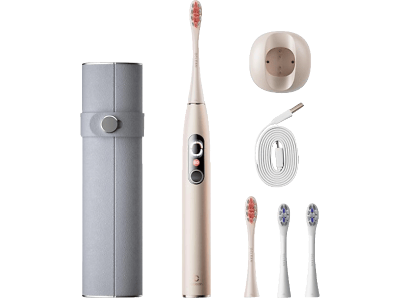 OCLEAN X Pro Digital Set Elektrische Zahnbürste Gold, Reinigungstechnologie: Schalltechnologie von OCLEAN
