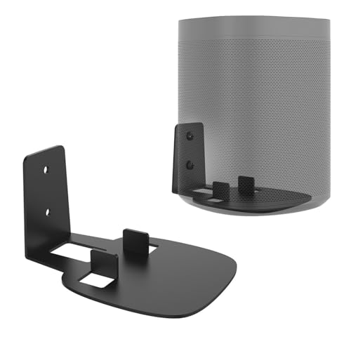 OCXLLEATLY Paar Lautsprecher Wandhalterung Surround Lautsprecher Wandhalterung für Sonos One SL Wireless Lautsprecher, Schwarz von OCXLLEATLY