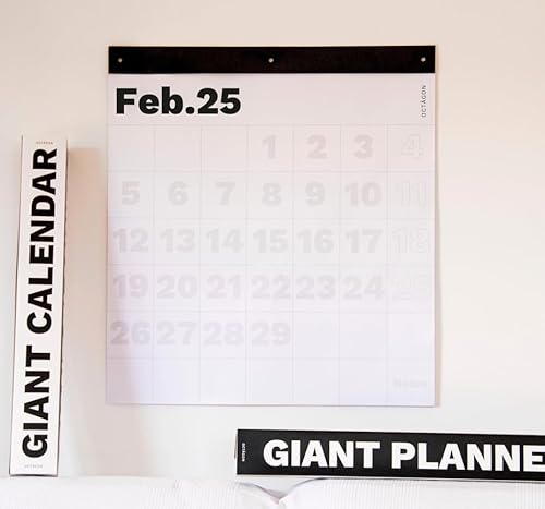 OCTÀGON DESIGN 2025 Großer Wandplaner | Wandplaner | Kalender | Großes Denken, große Planung! | 12 Blatt | Groß, 69 x 76 cm von OD OCTÀGONDESIGN