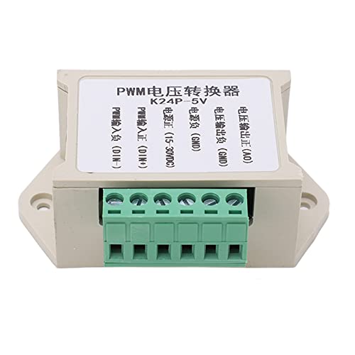 PWM-Signalwandler, Digital-Analog-Umwandlungsmodul, Spannungsadapter mit Gehäuse für SPS- und Mikrocontroller-Signalschnittstellen – Schwarz von ODJTTIG