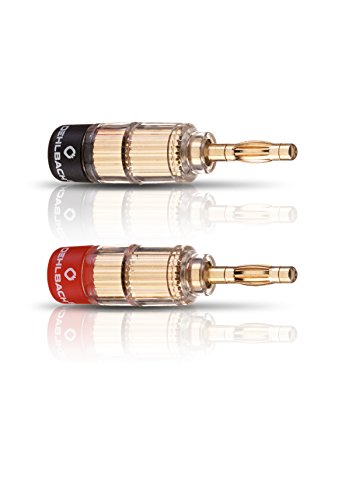 OEHLBACH Solution Banana - Erstklassige Bananenstecker für Kabel bis 6mm² - rot/schwarz Kennzeichnung, Crimp-System - 4 Stück - gold OEHLBACH Solution Banana - Erstklassige Bananenstecker für Kabel bis 6mm² - rot/schwarz Kennzeichnung, Crimp-System - 4 Stück - gold von OEHLBACH