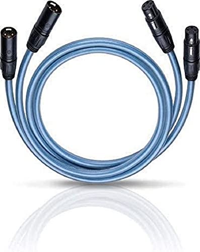 Oehlbach XXL Series 2 X - High-End Audiokabel mit XLR-Stecker (Made in Germany, HPOCC, für CD-Player, Vor-/Endstufe) - 2 x 1,5 Meter blau von OEHLBACH