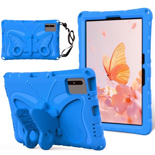 Tablet PC Tasche, Hülle Hülle kompatibel mit Xiaomi Redmi Pad SE 11 Zoll 2023, leichte, robuste, stoßfeste EVA-Schutzhülle mit Schultergurt for Kinder und Mädchen, niedliche Schmetterlings-Kinderhülle von OEJROSKJ