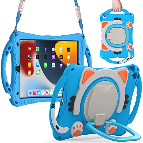 Tablet PC Tasche, Hülle Hülle kompatibel mit iPad 10.2 Hülle 10,5 Zoll (8. Generation 2020) & (7. Generation 2019) niedliche Katzenhülle Compatible with kinderfreundliche Schutzhülle sturzsicher stoßf von OEJROSKJ