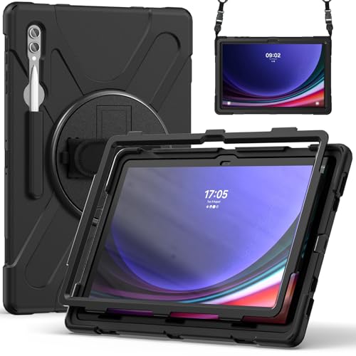 Tablet PC Tasche, Hülle Kompatibel mit Samsung Galaxy Tab S8 Ultra Hülle 2022 14,6 Zoll (SM-X900/X906), Hülle mit Stifthalter, robuste, stoßfeste Fallschutzhülle, Schultergurt, Schutzhülle for Kinder( von OEJROSKJ