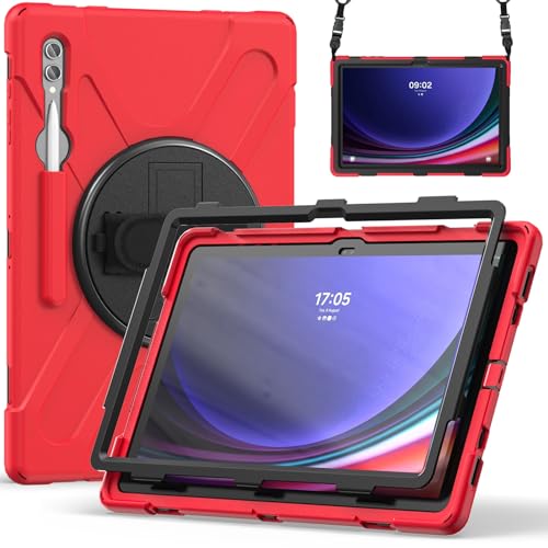 Tablet PC Tasche, Hülle Kompatibel mit Samsung Galaxy Tab S8 Ultra Hülle 2022 14,6 Zoll (SM-X900/X906), Hülle mit Stifthalter, robuste, stoßfeste Fallschutzhülle, Schultergurt, Schutzhülle for Kinder( von OEJROSKJ