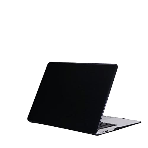 Tablet PC Tasche, Hülle Transparente Laptop-Hülle Compatible with M2 2023 2022 MacBook Air 13 Zoll Modell A2681, dünne Hartschalen-Hülle Compatible with Aufstecken, vollständige Schutzhülle(Black) von OEJROSKJ