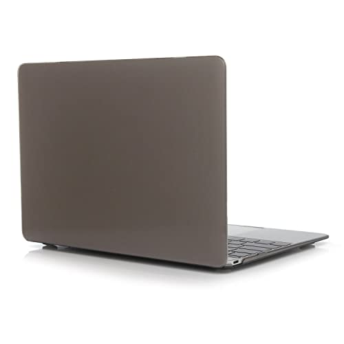 Tablet PC Tasche, Hülle Transparente Laptop-Hülle kompatibel mit MacBook 12 Zoll A1534, schlanke Hartschalen-Hülle Compatible with Aufstecken, vollständige Schutzhülle(Grey) von OEJROSKJ