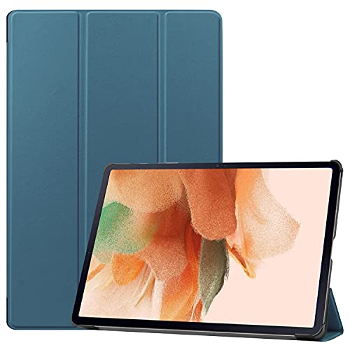 Tablet PC Tasche, Hülle Fall Compatible with Samsung Galaxy Tab S7 Fe 12.4. Zoll 2021. (SM-T730 / T736) & Galaxy Tab S7 Lite Slim Trifold Stand Smart Case, Multi- Viewing Winkel Stand Hard Shell Folio von OEJROSKJ