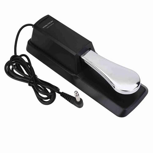 Sustain-Pedal, praktisches Digitalpiano-Sustain-Pedal mit Schaltertaste, Klavierinstrument-Dämpferzubehör, geeignet für elektronische Klaviere mit Rand von OFFAXE