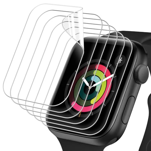 OFFCUP Schutzfolie für Apple Watch 1/2/3 38mm, 6 Stück Displayschutz Panzerfolie Displayschutzfolie HD Klar Displayfolie Weich TPU Folie Displayschutz für iwatch 1/2/3 Glas Schutz Folie Blasenfreie von OFFCUP