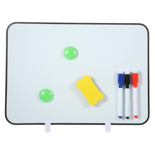 OFFSCH 1 Satz Whiteboard-Schreibtafel doppelseitiges schwarzes Brett Desktop-Whiteboard mit Speicher Magnetisches Whiteboard write board Mini-Whiteboard Whiteboard für den Schreibtisch von OFFSCH