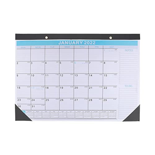 OFFSCH 1 Stück 2022 Kalender 2022 großer Kalender Planaufnahme Hängekalender Zeitplan Hinweis Kalender Liste büro kalender tischkalender Zeitplan Kalender Praktischer Kalender Papier Blue von OFFSCH