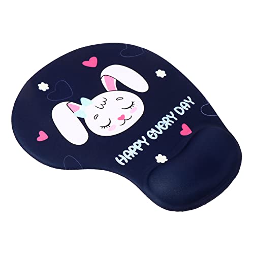 OFFSCH 1Stk Handgelenk Mauspad Anti-Rutsch-Komfort-Pad-Matte Handgelenkkissen Unterlage cute mousepad gaming mouse pad handgelenkstütze bedrucktes Mauspad Büro-Mauspad Kieselgel Blue von OFFSCH