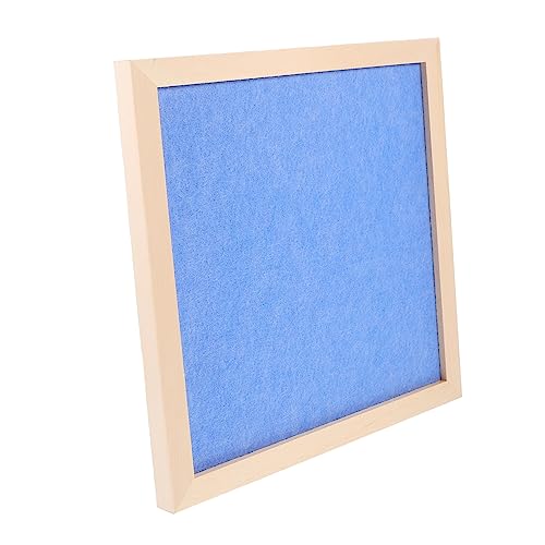 OFFSCH 1stk Anschlagtafel Aus Holzrahmen Wandtafel Aus Filz Schwarzes Memoboard Diy Messageboard Foto Filz Pinnwand Schild Home-message-board Anzeigetafel Filzstoff Blue von OFFSCH