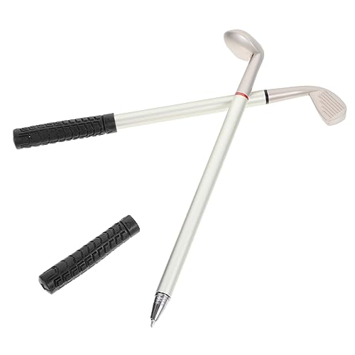 OFFSCH 2St Minigolfschlägerstift golf golfgeschenke Golfball-Pin Requisiten für Golfschläger Gel-Tintenroller Kugelschreiber für den Schreibtisch Kugelschreiber geschenkt Metall von OFFSCH