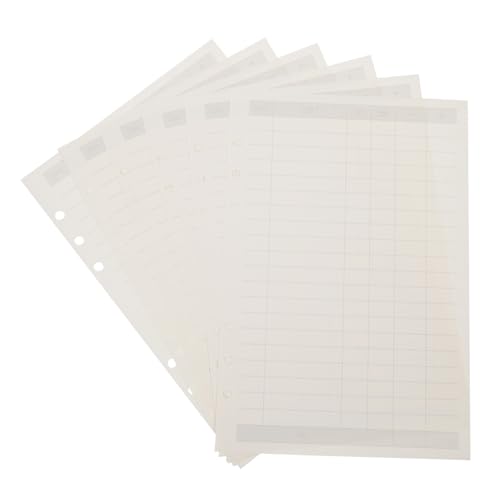 OFFSCH 3 Bindemittel Füllpapier A5-bindepapier Tagebuch Füllt Liniertes Papier Nach Glattes A5-papier Notebook-ersatzeinsätze Notebook-ersatzpapier Notizblock Gelochtes Papier Weiß von OFFSCH