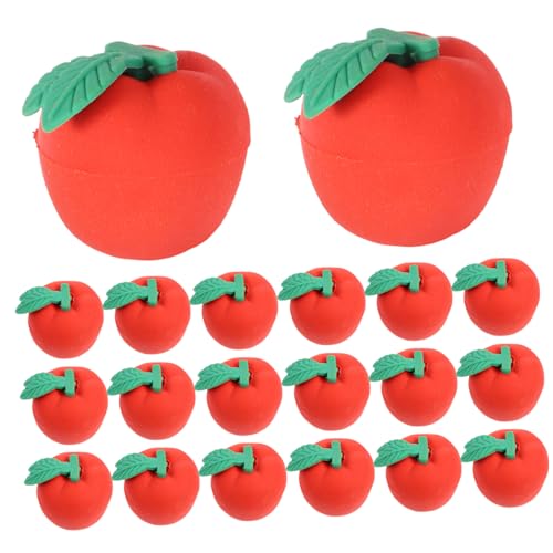 OFFSCH 30St Radiergummi schulsachen Partygeschenke für den Schulanfang Mini-Obst-Radierer Mini-Radierer Schulmaterial für Kinder rot von OFFSCH