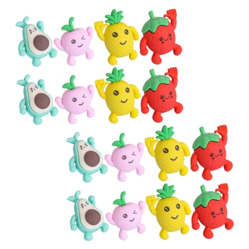 OFFSCH 36st Früchte Radiergummi Cartoon Radiergummis Niedlicher Radiergummi Spaß Radiergummis Für Studenten Bulk Mini-cartoon-radierer Coole Radiergummis Für Kinder Radiergummis Masse von OFFSCH