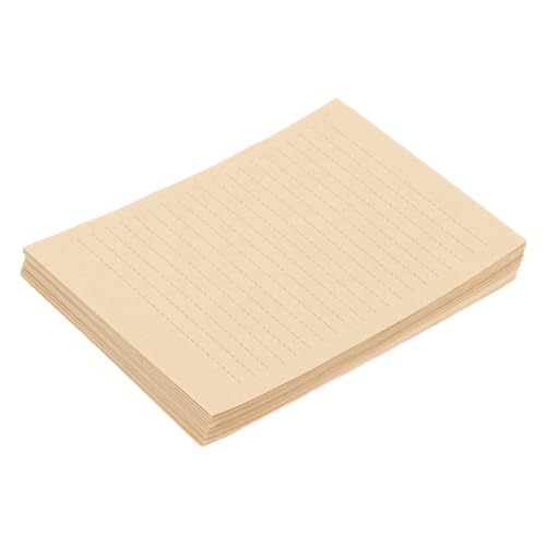 OFFSCH 50 Blatt Kraftpapier Altes Papier Für Briefe Computerpapier Zum Drucken Kindergarten-briefpapier Druckerpapier Liniertes Schreibpapier Für Kinder Handschriftpapier Light Brown von OFFSCH