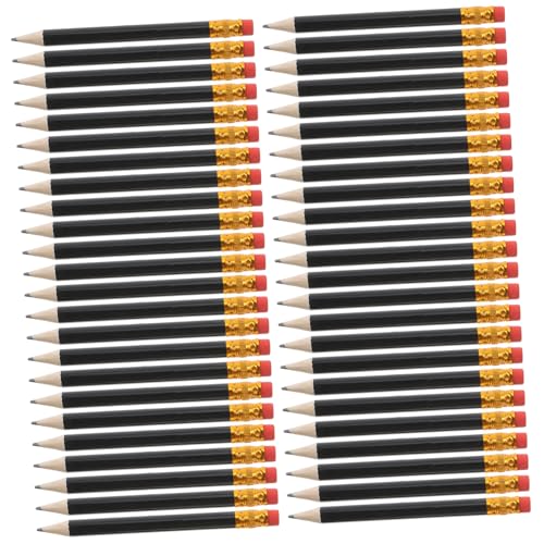 OFFSCH 72st Golfbleistift Mini Bleistifte Masse Golf Bleistifte Golf-stifte Bleistifte in Golfgröße Für Kinder Halbe Bleistifte Mit Radiergummis Für Kinder Mini-bleistifte Holz Black von OFFSCH