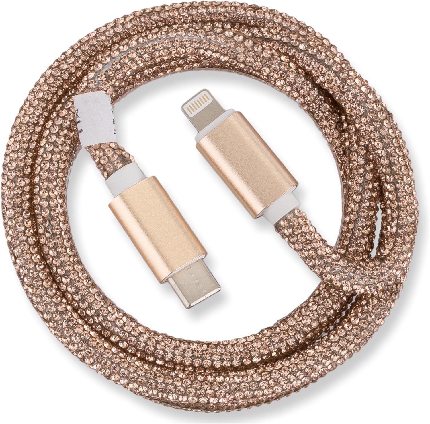 Type-C > Lightn. Glamour Kabel (1m) gold von OHLALA!