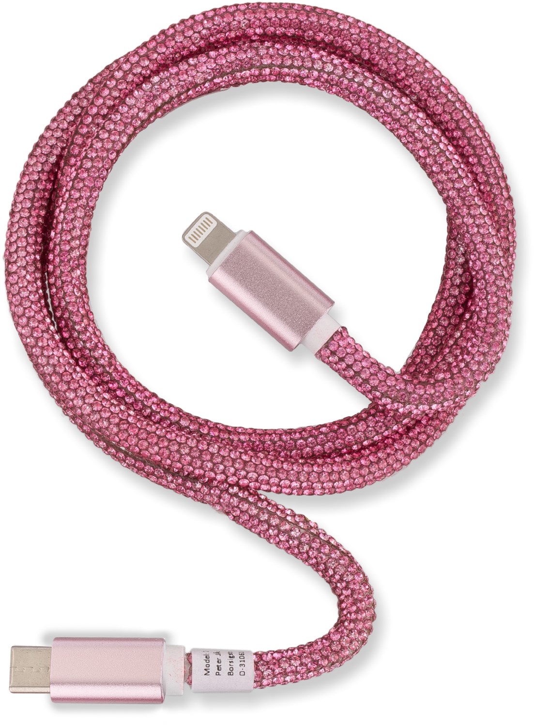 Type-C > Lightn. Glamour Kabel (1m) rose von OHLALA!