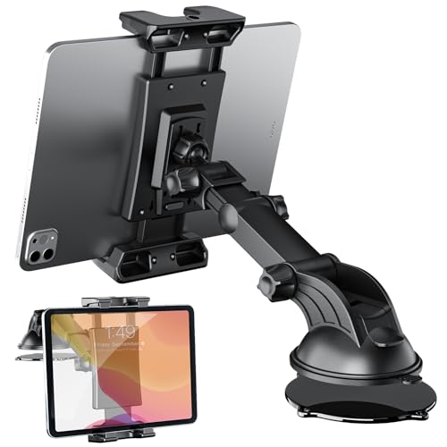 OHLPRO Tablet Halterung Auto Armaturenbrett & Windschutzscheiben-ipad Halterung Auto, 360° Drehbarer iPad Autohalterung, Tablet Halter kompatibel mit iPad, Samsung Tab 5-13 Zoll Huawei und mehr von OHLPRO