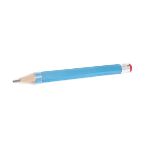 OHPHCALL Großer Holzbleistift Funktioneller Stift Kurze Dreieckige Dicke Bleistifte Golf Bleistifte Großer Stift Bleistift Aufblasbar Fetter Cartoon-bleistift Große Bleistiftstütze Blue von OHPHCALL