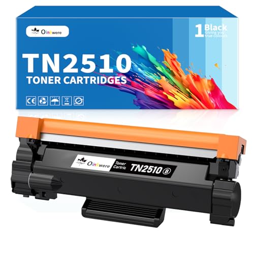 OINKWERE TN2510 Toner Kompatibel für Brother TN2510 Toner TN2510XL TN-2510 für Brother HL-L2400DW HL-L2400DWE MFC-L2860DWE MFC-L2860DW MFC-L2835DW MFC-L2800DW DCP-L2627DW DCP-L2620DW (1 Schwarz) von OINKWERE