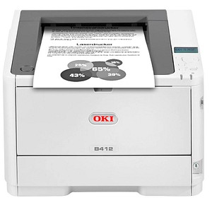 OKI B412dn Laserdrucker grau von OKI