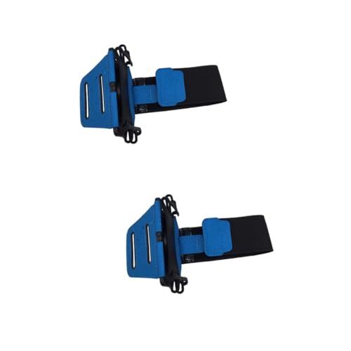 OKUMEYR 2 Stück 180 handyhalter Blaufärbung Armhalter Handyständer Laufhalterung für Handy Telefonarmband Bike Phone Holder Fahrrad telefonhalterung Outdoor-Sporthalter Blue von OKUMEYR