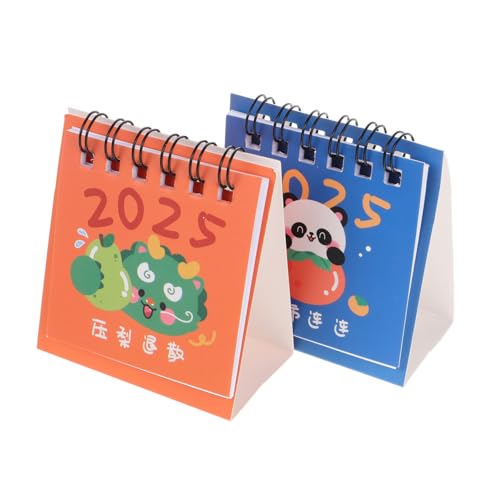 OKUMEYR 2st Mini-kalender Kleiner Tischkalender Schreibtischplaner Wandkalender Tischkalender 2025 Tischkalender- Kühlschrank Kalender Büro Klappkalender Für Den Schreibtisch Papier von OKUMEYR