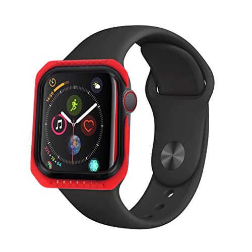 OKUMEYR 44mm Zweifarbiges Randgehäuse Für 4 Robustes Uhrenschutzgehäuse Rot Schwarz Idealer Schutz Für Ihr Smartwatch Display Und Gehäuse Passgenau Und Stilvoll von OKUMEYR