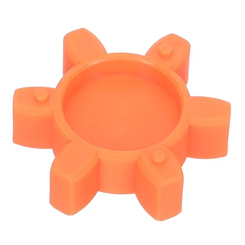 OKUMEYR Pflaumenkupplung Pflaumenmaulkupplungsspinne Flexible Kupplung Kupplung Cnc-maschinenzubehör Flexible Klauenkupplungsmatte Klauenkupplungskissen Kieferspinneneinsatz Gummi Orange von OKUMEYR