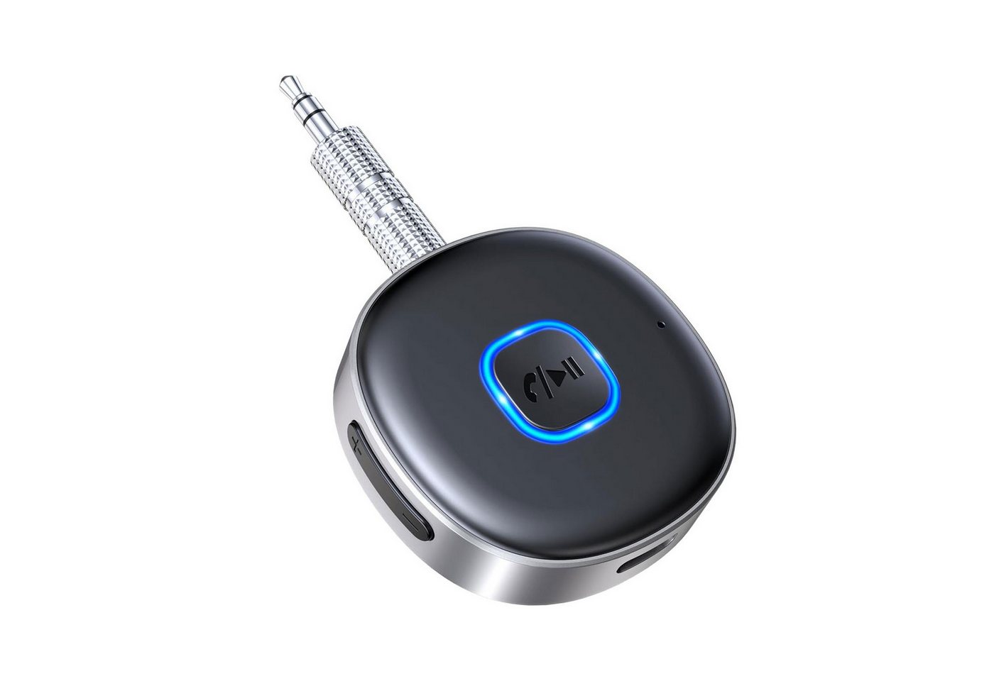 OKWISH 3,5 mm AUX Bluetooth 5.3 Adapter Auto KFZ Transmitter Empfänger Bluetooth-Adapter 3,5-mm-Klinke zu 3,5-mm-Klinke, Freisprechen Dual Verbindung für Heim-Stereo Kabelgebundene Kopfhörer von OKWISH