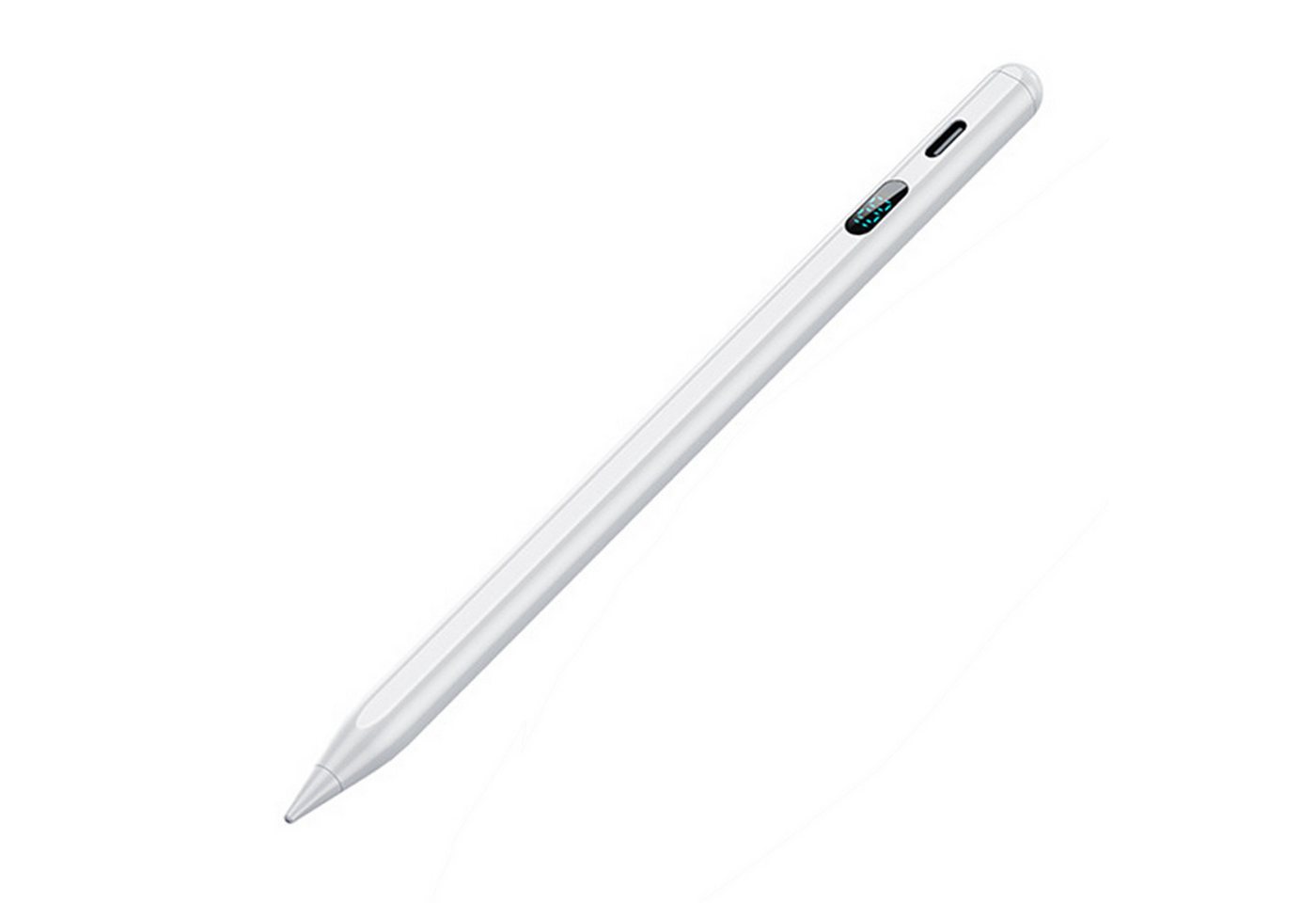 OKWISH Eingabestift Stift Stylus Pen Touchstift Pencil Touchscreen f. Apple iPad 2018-2023 (Bildschirm Leistungsanzeige, Hochpräzise Handflächenerkennung LED-Anzeige Neigungsempfindlich) Magnetisches Pen Kompatibel mit iPad iPad Pro iPad Mini iPad Air von OKWISH